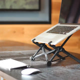 Portable Folding Laptop Stand – Adjustable Height Lightweight Travel Support.
