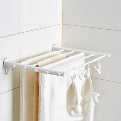 Adjustable Retractable Clothes Drying Rack - Space - Saving Foldable Hanger for Indoor Use - folding drying rack - Hurbane Home