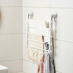 Adjustable Retractable Clothes Drying Rack - Space - Saving Foldable Hanger for Indoor Use - folding drying rack - Hurbane Home