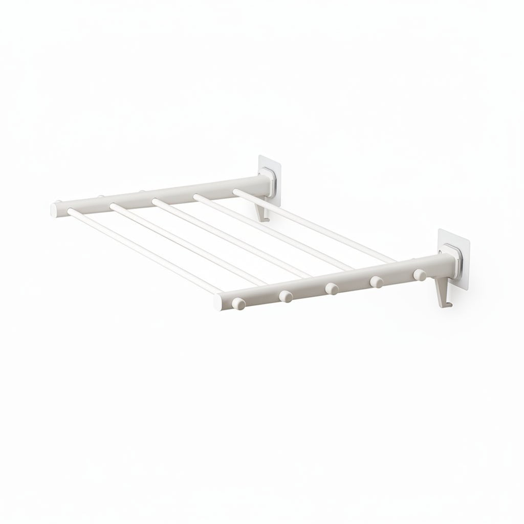 Adjustable Retractable Clothes Drying Rack - Space - Saving Foldable Hanger for Indoor Use - folding drying rack - Hurbane Home