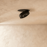 Adjustable rotatable semi recessed LED downlight close detail view 2
