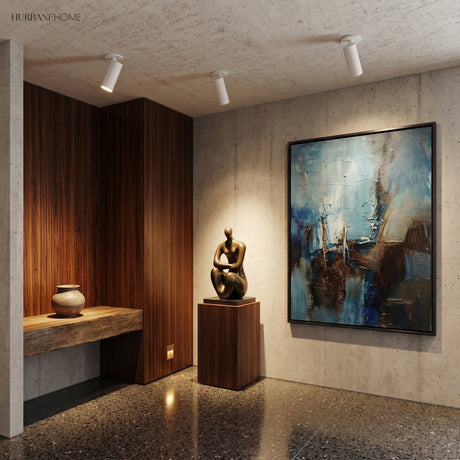 Adjustable tube ceiling spotlight in aluminium alternative angle view 1