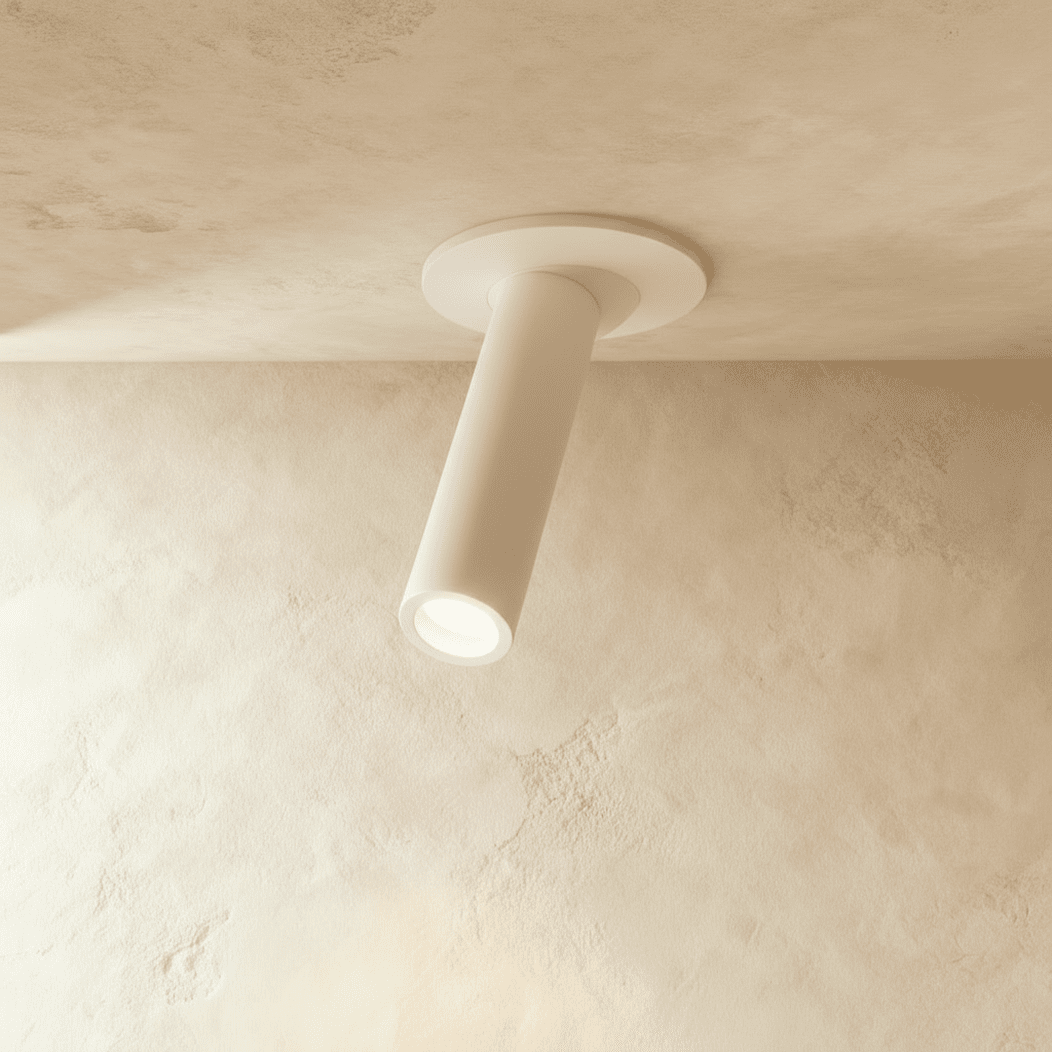 Adjustable tube ceiling spotlight in aluminium supplementary product view 5