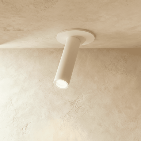 Adjustable tube ceiling spotlight in aluminium supplementary product view 5