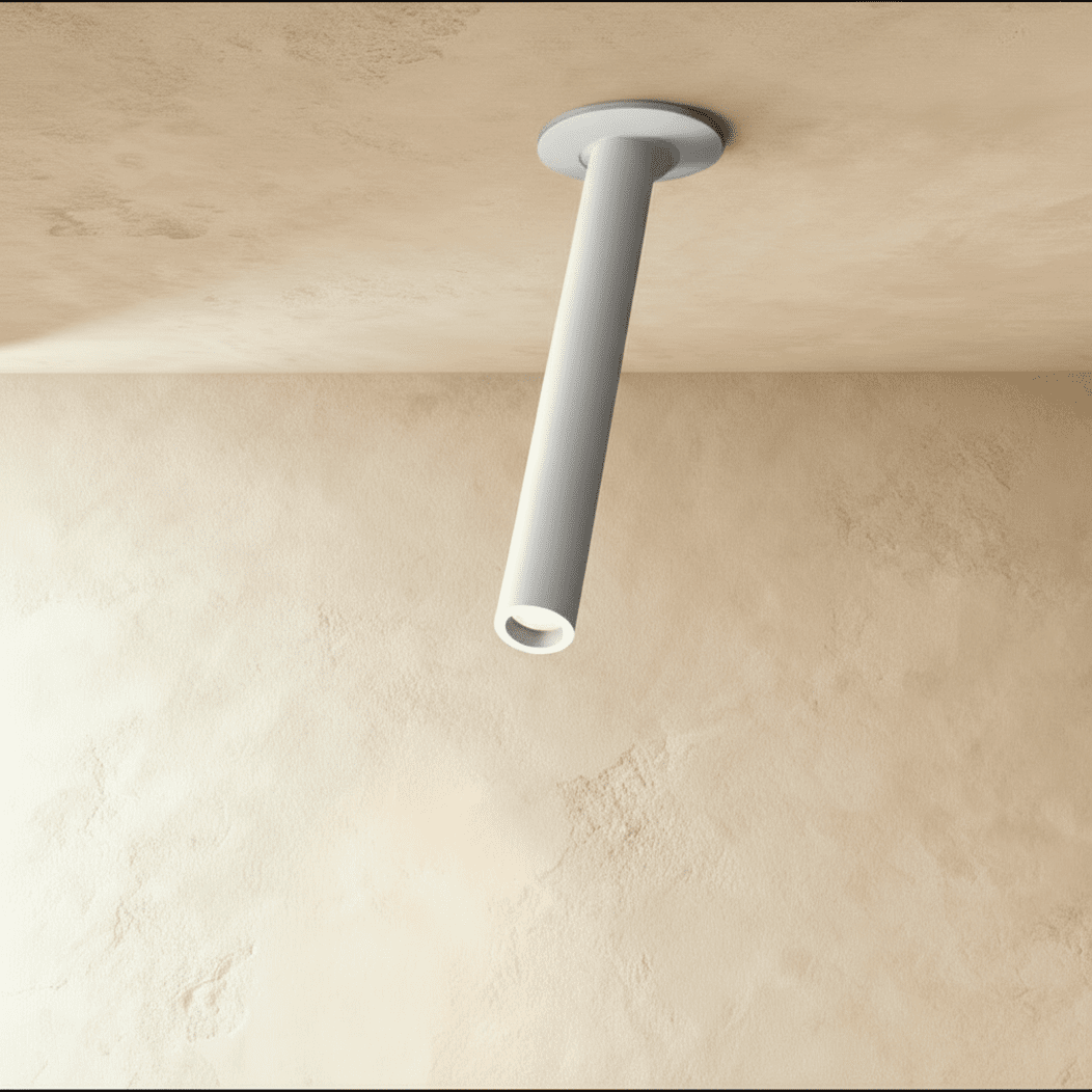 Adjustable tube ceiling spotlight in aluminium additional product view 6