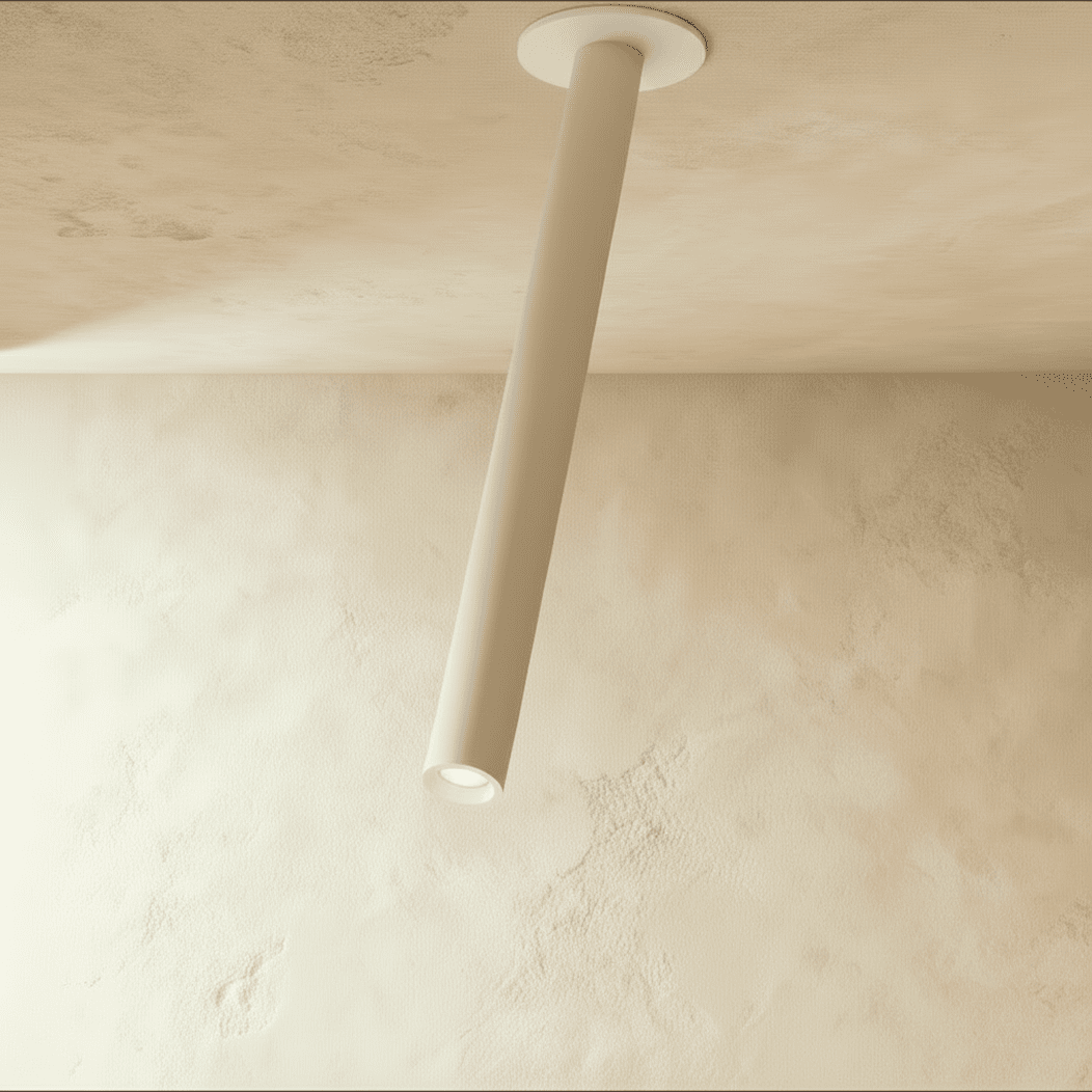 Adjustable tube ceiling spotlight in aluminium alternative angle view 7