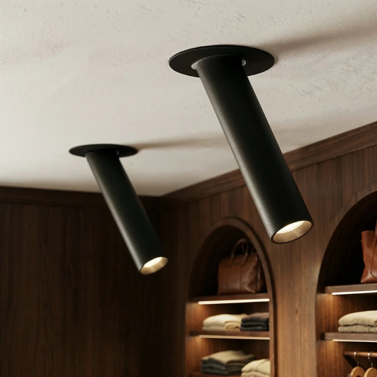 Adjustable tube ceiling spotlight in aluminium alternative angle view 13