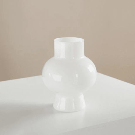 Aesthetic Glass Vase – Vintage Minimalist Luxury Flower Decor - Hurbane Home