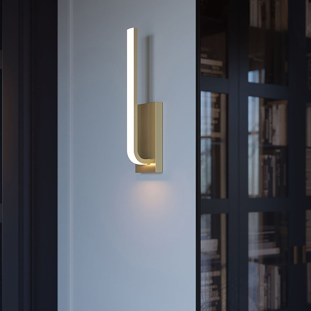 Lumina LED Wall Sconce Modern Dimmable Metal Finish Bathroom Lighting