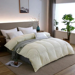 All Season Goose Down Comforter - Luxurious Puff Quilt for Cozy Nights - Puff Quilt Comforter - Hurbane Home