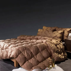All Season Goose Down Comforter - Luxurious Puff Quilt for Cozy Nights - Puff Quilt Comforter - Hurbane Home