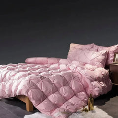 All Season Goose Down Comforter - Luxurious Puff Quilt for Cozy Nights - Puff Quilt Comforter - Hurbane Home