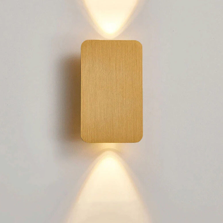 Side profile of the slim aluminium up and down wall sconce