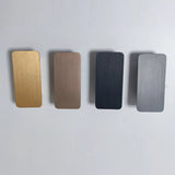 Rectangular up and down wall sconce mounted on a plain wall