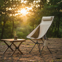 Aluminum Camping Chair - Lightweight, Foldable Outdoor Seat for Travel and Hiking - Folding Camping Chair - Hurbane Home