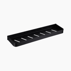 Aluminum Shower Shelf – Black Wall - Mounted Corner Bathroom Storage Rack - Hurbane Home