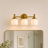 Antique brass milk glass wall sconce colour option view 15