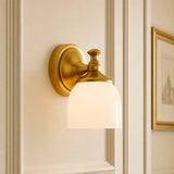 Antique brass milk glass wall sconce additional product view 18