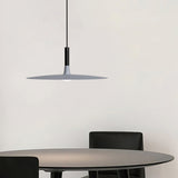 Pendant Light Flat Aluminum Shade LED Modern Minimalist Hanging Lamp