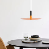 Pendant Light Flat Aluminum Shade LED Modern Minimalist Hanging Lamp