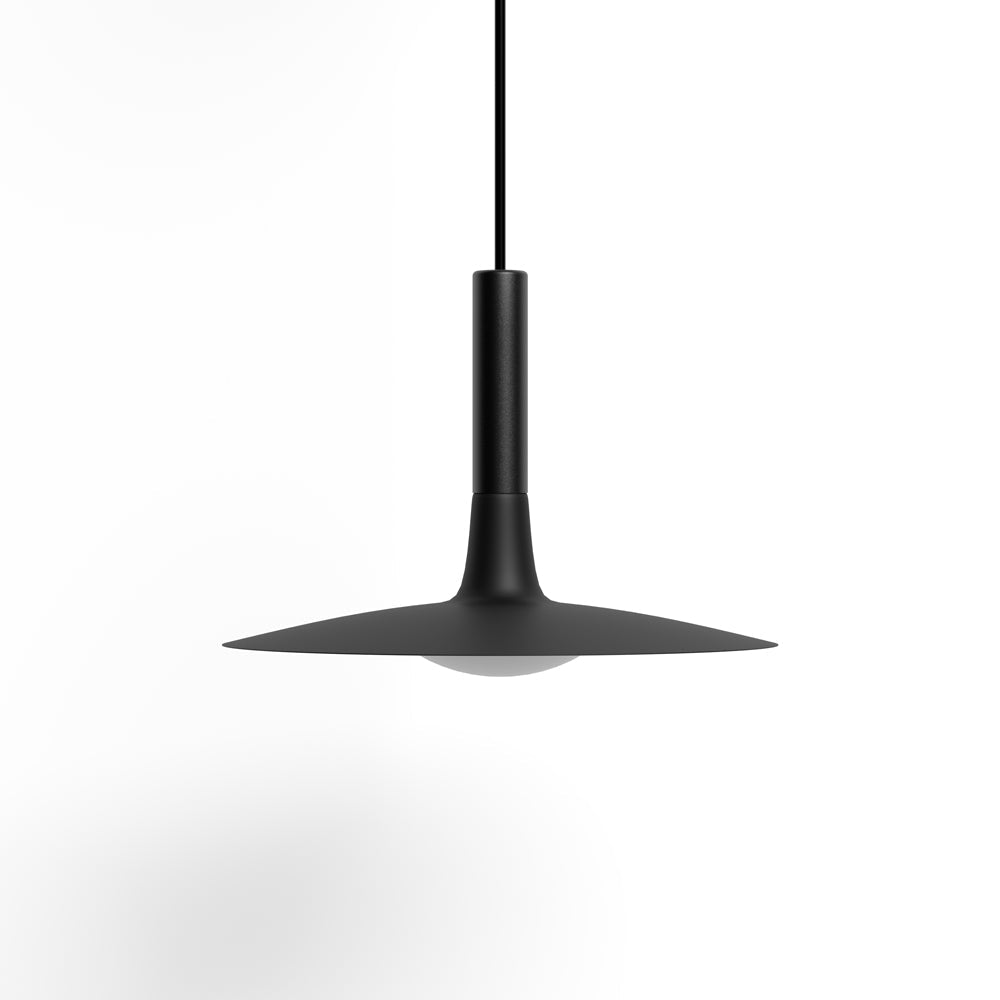Pendant Light Flat Aluminum Shade LED Modern Minimalist Hanging Lamp