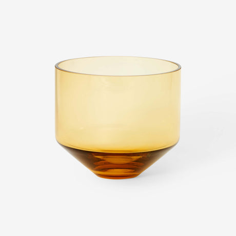 Midcentury Colored Glass Model Three Planter Amber and Blue