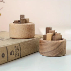Aroma Wood Diffuser - Small Beech & Black Walnut Home Ornament - Hurbane Home
