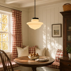 Art deco milk glass pendant light additional product view 12