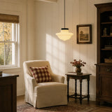 Art deco milk glass pendant light colour option view 15