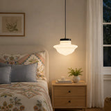 Art deco milk glass pendant light additional product view 18