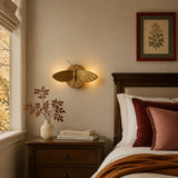 Art deco moth resin wall sconce additional product view 6