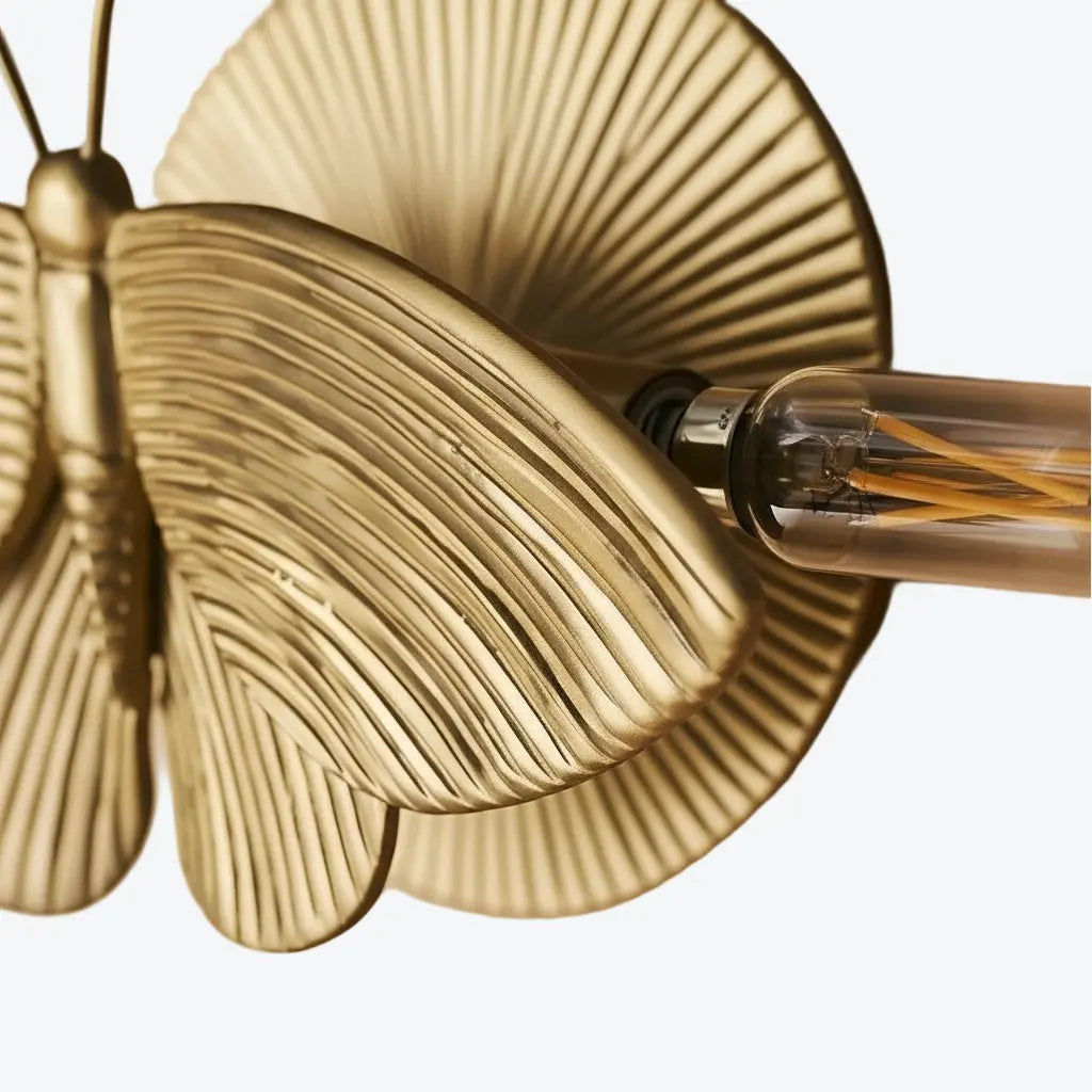Art deco moth resin wall sconce supplementary product view 17