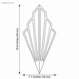 Dimension diagram showing 16.9 inch height and 7.1 inch width