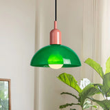 Aurelia Nordic Colorful Bowl Pendant Light Modern Glass
