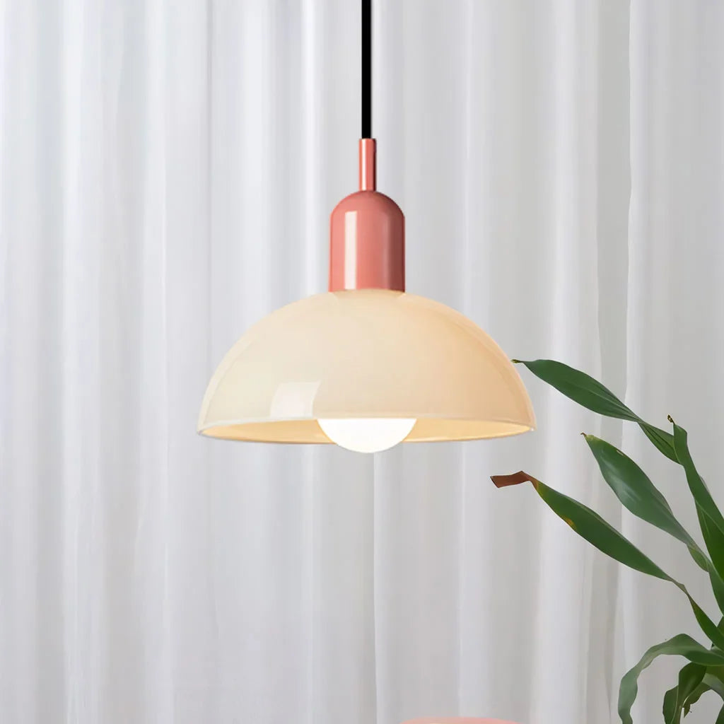 Aurelia Nordic Colorful Bowl Pendant Light Modern Glass