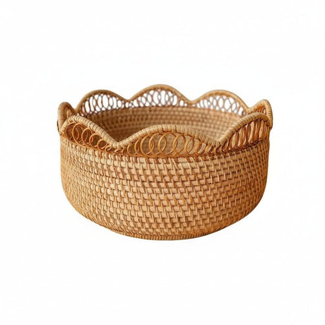 Bamboo Storage Baskets - Decorative and Durable for Home Organization - Wooven Storage Baskets - Hurbane Home