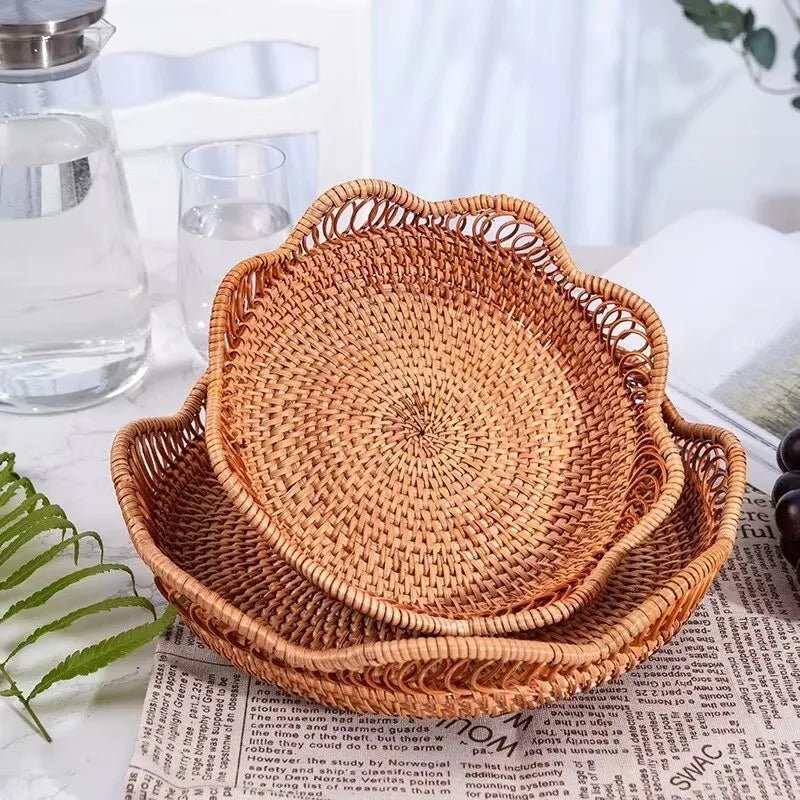 Bamboo Storage Baskets - Decorative and Durable for Home Organization - Wooven Storage Baskets - Hurbane Home