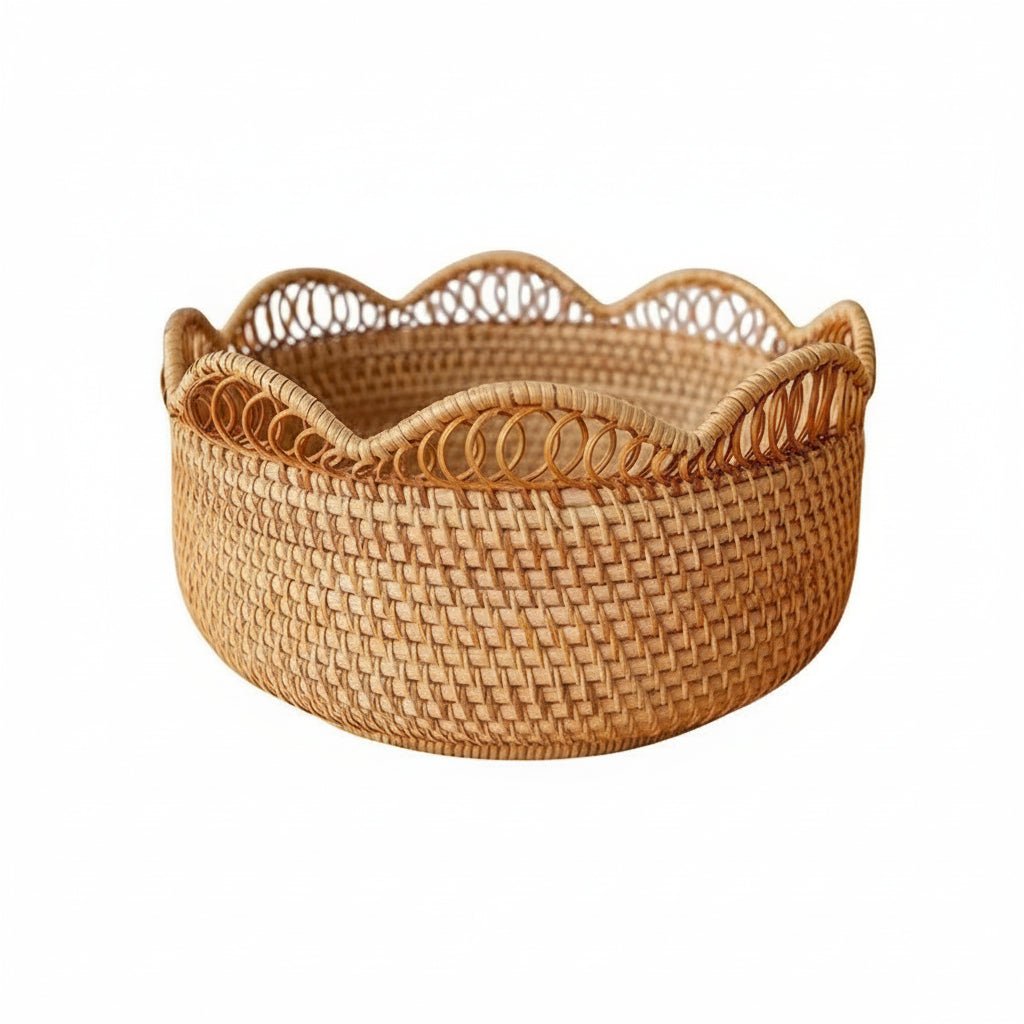 Bamboo Storage Baskets - Decorative and Durable for Home Organization - Wooven Storage Baskets - Hurbane Home