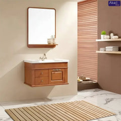 Bamboo Wood Bath Mat - Non - Slip Design for Spa - Like Bathroom Experience - Wooden Bath Mat - Hurbane Home