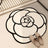 Bathroom Rug Non Slip – Camellia Crystal Velvet Absorbent Round Floor Mat - Hurbane Home