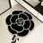 Bathroom Rug Non Slip – Camellia Crystal Velvet Absorbent Round Floor Mat - Hurbane Home