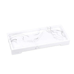 Bathroom Storage Tray - Elegant Marble Design for Jewelry and Toiletries - Marble Bathroom Tray - Hurbane Home