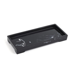 Bathroom Storage Tray - Elegant Marble Design for Jewelry and Toiletries - Marble Bathroom Tray - Hurbane Home