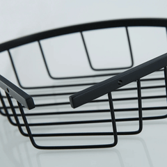 Bathroom Wall Rack – Matte Black Stainless Steel Corner Shower Shelf - bathroom wall rack - Hurbane Home