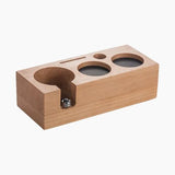 Premium Wooden Coffee Tamper Mat Stand for 51‑58mm Barista Tools