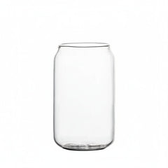 Beer Can Glass Cup with Bamboo Lid – Perfect for Iced Tea Enthusiasts - Ice Tea Glass - Hurbane Home
