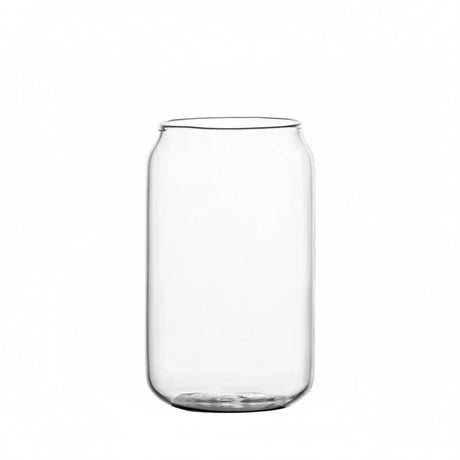 Beer Can Glass Cup with Bamboo Lid – Perfect for Iced Tea Enthusiasts - Ice Tea Glass - Hurbane Home