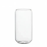 Beer Can Glass Cup with Bamboo Lid – Perfect for Iced Tea Enthusiasts - Ice Tea Glass - Hurbane Home