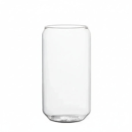 Beer Can Glass Cup with Bamboo Lid – Perfect for Iced Tea Enthusiasts - Ice Tea Glass - Hurbane Home