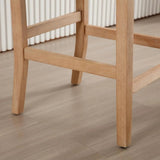 Beige Bar Stools – Modern Farmhouse Counter Height Stools Set of 2 - Counter Bar Sools - Hurbane Home